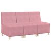 vidaXL Bezr&uacute;čkov&aacute; modul&aacute;rna sofa jednotka 3 pcs Ružov&aacute; 55 x 74 x 82 cm