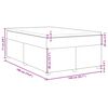 vidaXL Boxspring posteľ s matracom kr&eacute;mov&yacute; 140x190 cm l&aacute;tka