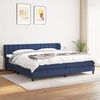 vidaXL Boxspring posteľ s matracom modr&aacute; 200x200 cm l&aacute;tka