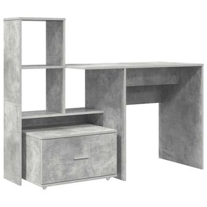 vidaXL St&ocirc;l Bet&oacute;nov&aacute; &scaron;ed&aacute; Kompozitn&eacute; drevo 131,5 x 50 x 106,5 cm