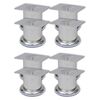 vidaXL Nohy na pohovku 8 ks okr&uacute;hle 60 mm chr&oacute;mov&eacute;
