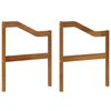 vidaXL Opierka 2 pcs Pr&iacute;rodn&aacute; 59 x 4 x 73 cm Pevn&eacute; ak&aacute;ciov&eacute; drevo