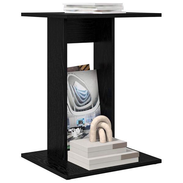 vidaXL Bočn&yacute; st&ocirc;l Čierny dub 45 x 40 x 62,5 cm Kompozitn&eacute; drevo