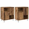 vidaXL Serv&iacute;rovacia skriňa 2 ks Star&eacute; drevo 60 x 35 x 70 cm