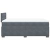 vidaXL Boxspring posteľ s matracom, tmavosivá 120x190 cm, zamat
