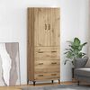 vidaXL Highboard Remeseln&yacute; dub 69,5 x 34 x 180 cm Kompozitn&eacute; drevo