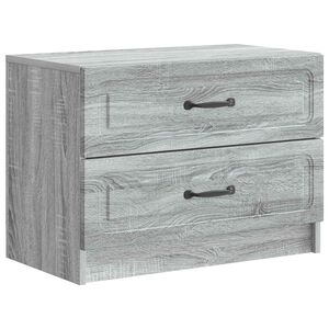 vidaXL Nočn&yacute; stol&iacute;k Siv&aacute; sonoma 62 x 34,5 x 44,5 cm Kompozitn&eacute; drevo
