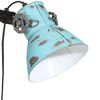 vidaXL Podlahová lampa 25 W šmuhovaná modrá 25x25x90/140 cm E27