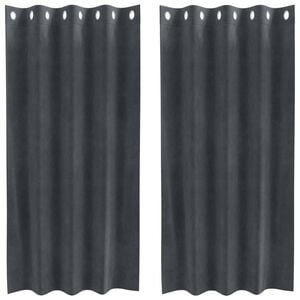 vidaXL Zatemňovacie z&aacute;vesy 2 pcs Svetlosiv&aacute; 140 x 175 cm Zamat