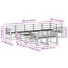 vidaXL Z&aacute;hradn&aacute; s&uacute;prava gaučov 9 pcs Pr&iacute;rodn&aacute; Pevn&eacute; ak&aacute;ciov&eacute; drevo
