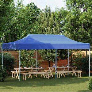 vidaXL Skladac&iacute; z&aacute;hradn&yacute; stan 3x6 m, modr&yacute;