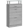 vidaXL Botn&iacute;k Siv&yacute; dub sonoma 63x24x104 cm spracovan&eacute; drevo