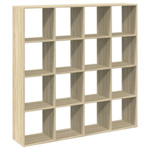 vidaXL Knižnica dub sonoma 137,5x29x137,5 cm kompozitn&eacute; drevo