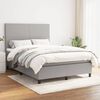 vidaXL Boxspring posteľ s matracom bledosiv&aacute; 140x200 cm l&aacute;tka