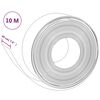 vidaXL Záhradné obruby 4 ks sivé 10 m 20 cm polyetylén