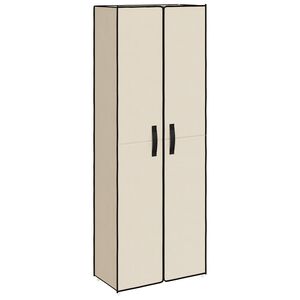 vidaXL Skrinka na top&aacute;nky kr&eacute;mov&aacute; 60x30x166 cm l&aacute;tkov&aacute;