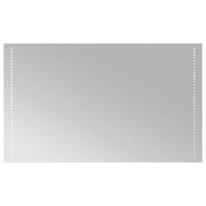 vidaXL Zrkadlo do k&uacute;peľne s LED Priehľadn&aacute; 100 x 60 cm tvrden&eacute; sklo