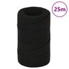 vidaXL Pracovn&eacute; lano čierne 2 mm 25 m polyester