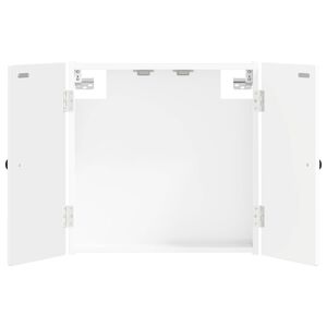 vidaXL Skriňa na terč EDE Biela s vysok&yacute;m leskom 52,5 x 10,5 x 53,5 cm