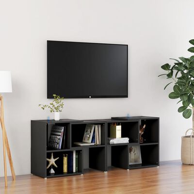 vidaXL TV skrinka, čierna 104x30x52 cm, kompozitné drevo