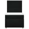 vidaXL Boxspring posteľ s matracom čierna 100x200 cm l&aacute;tka