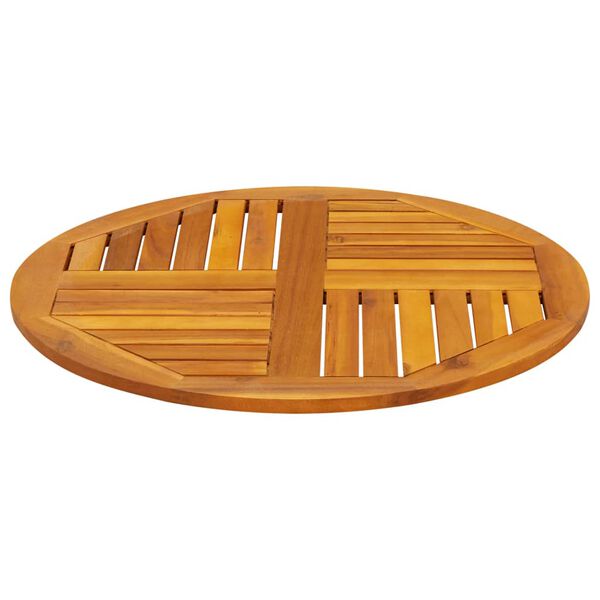 vidaXL Stolov&aacute; doska &Oslash;70x2 cm okr&uacute;hla ak&aacute;ciov&yacute; mas&iacute;v