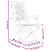 vidaXL Skladacie záhradné stoličky 6 ks 53x66x99 cm bambus