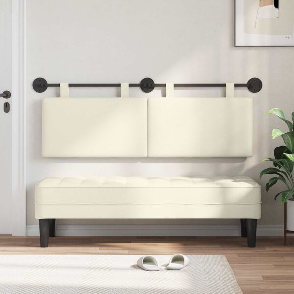 vidaXL Z&aacute;vesn&aacute; Čel&aacute; N&aacute;stenn&yacute; Kr&eacute;mov&aacute; 150 x 55 x 5 cm Kord&uacute;rov&aacute; tkanina