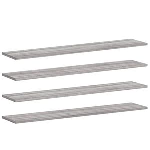 vidaXL N&aacute;stenn&eacute; police 4 ks siv&eacute; sonoma 100x20x1,5 cm kompozitn&eacute; drevo