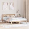 vidaXL Rám postele Prírodná 150 x 200 cm Masívne borovicové drevo