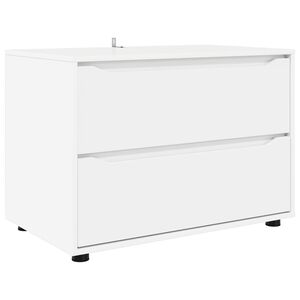 vidaXL &Uacute;ložn&aacute; skrinka 80 x 48 x 57 cm Kompozitn&eacute; drevo Biela