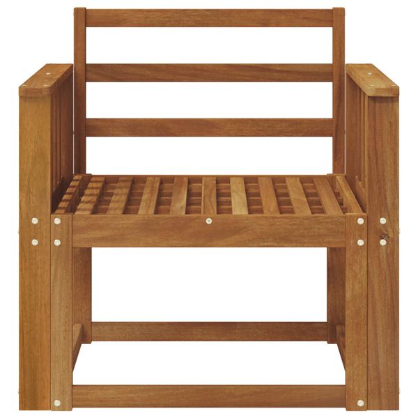 vidaXL Vonkaj&scaron;ia pohovka Pevn&eacute; ak&aacute;ciov&eacute; drevo Pr&iacute;rodn&aacute;