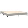 vidaXL Boxspring posteľ s matracom bledosiv&aacute; 180x200 cm l&aacute;tka