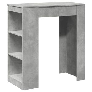 vidaXL Barov&yacute; st&ocirc;l a police bet&oacute;nov&aacute; 95x47x103,5 cm kompozitn&eacute; drevo