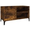 vidaXL Skrinka na platne dymov&yacute; dub 84,5x38x48 cm kompozitn&eacute; drevo