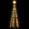 vidaXL Vianočn&yacute; stromček, kužeľ, 84 LED, tepl&eacute; biele svetlo 50x150 cm
