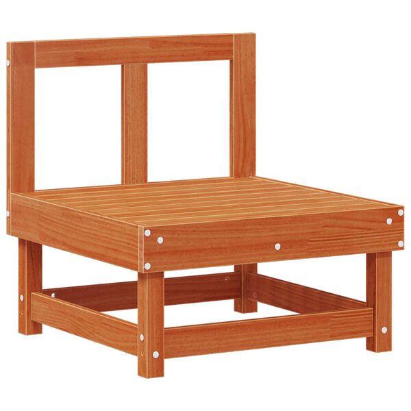 vidaXL Z&aacute;hradn&yacute; lounge set 5 pcs Voskov&aacute; Hned&aacute; Mas&iacute;vna borovica