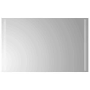 vidaXL Zrkadlo do k&uacute;peľne s LED Priehľadn&aacute; 80 x 50 cm tvrden&eacute; sklo