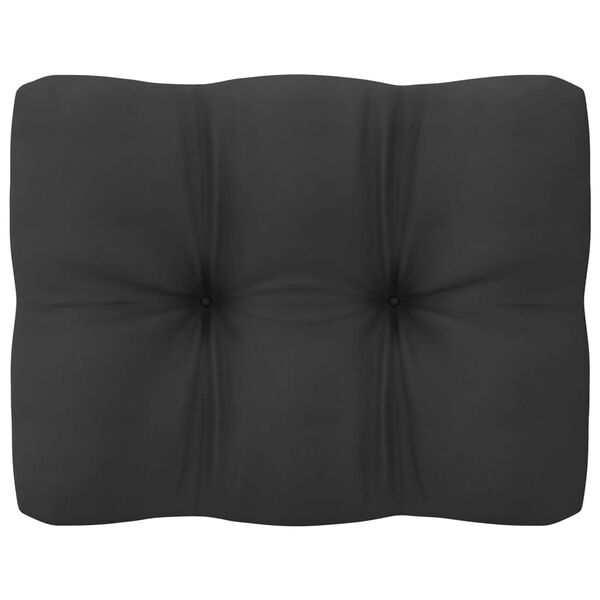 vidaXL 11-dielna sedacia s&uacute;prava, antracitov&eacute; podložky, borovica