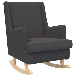 vidaXL Hojdacie kreslo Tmavosiv&aacute; 62 x 80 x 85 cm Boucl&eacute;