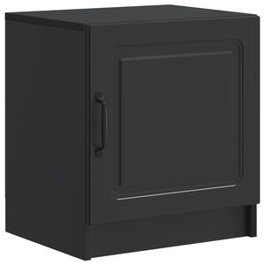 vidaXL Nočn&yacute; stol&iacute;k Čierna 43 x 34,5 x 47 cm Kompozitn&eacute; drevo