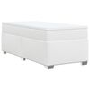 vidaXL Boxspring posteľ s matracom biela 90x190 cm umelá koža