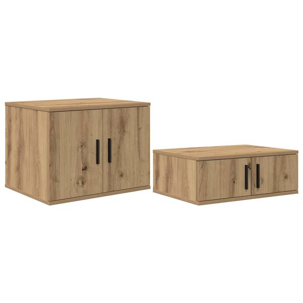 vidaXL &Uacute;ložn&aacute; skrinka 2 pcs Remeseln&yacute; dub 108 x 41 x 40 cm