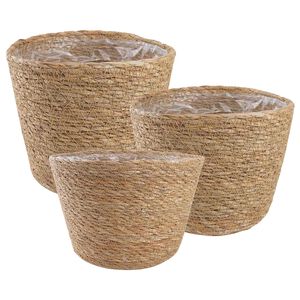 vidaXL 3 ks Pr&iacute;rodn&aacute; &Oslash;26 x 19 cm 100% Morsk&aacute; tr&aacute;va