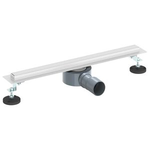 vidaXL 360&deg; sprchov&yacute; odtok so &scaron;t&iacute;hlym modelom Strieborn&aacute; 50 cm