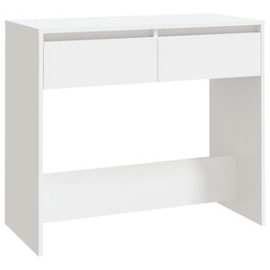 vidaXL Konzolov&yacute; stol&iacute;k biely 89x41x76,5 cm kompozitn&eacute; drevo