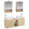 vidaXL Sada k&uacute;peľňov&eacute;ho n&aacute;bytku 5 pcs Dub sonoma