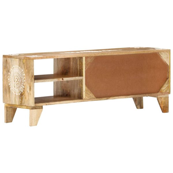 vidaXL TV skrinka 110x30x40 cm mangovn&iacute;kov&yacute; mas&iacute;v