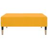 vidaXL 2-miestna rozkladacia pohovka s podnožkou žlt&aacute; zamat