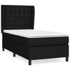 vidaXL Posteľn&yacute; r&aacute;m boxspring s matracom čierny 80x200 cm l&aacute;tka